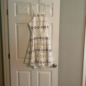 Lovers + Friends white lace dress